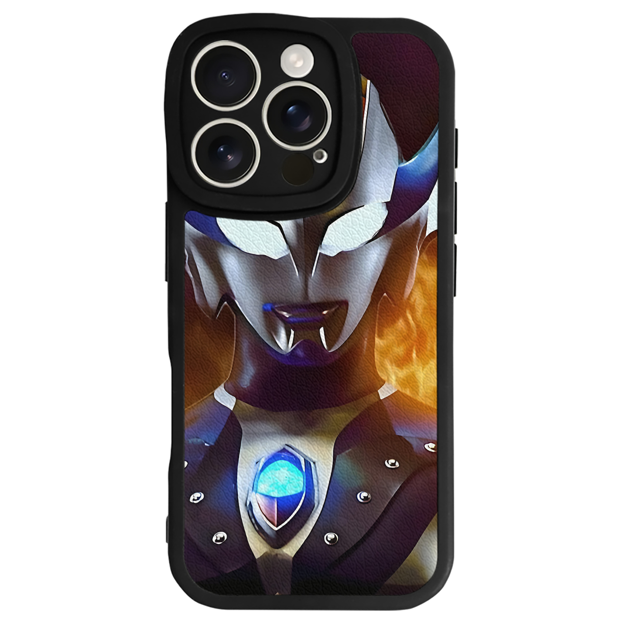 （画像用） ウルトラマン Ultraman 【iPhone 16シリーズ対応】シリコンスマホケース（レザー調） 材質：シリコン